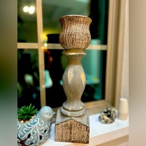 Beautiful Wooden Bold Candle Rustic